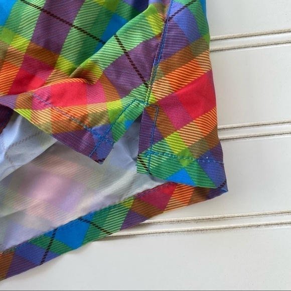 Rainbow plaid Shorts Size 12 - Picture 8 of 11